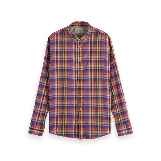 Regular Fit Cotton Voile Check Shirt-on sale-Fifth Avenue Menswear
