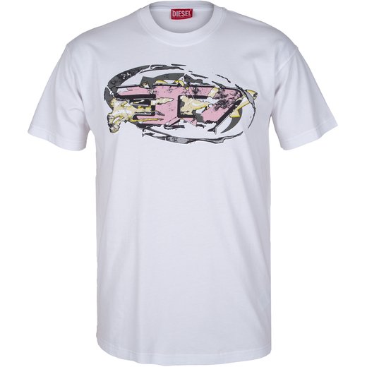 T-Norm-T11 Flocked Chest Print T-Shirt-new online-Fifth Avenue Menswear