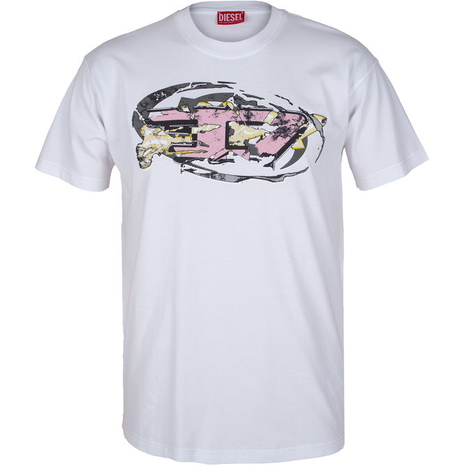 T-Norm-T11 Flocked Chest Print T-Shirt