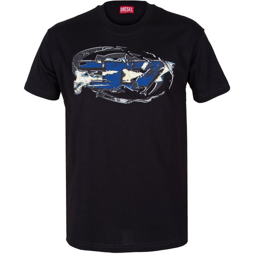 T-Norm-T11 Flocked Chest Print T-Shirt-new online-Fifth Avenue Menswear