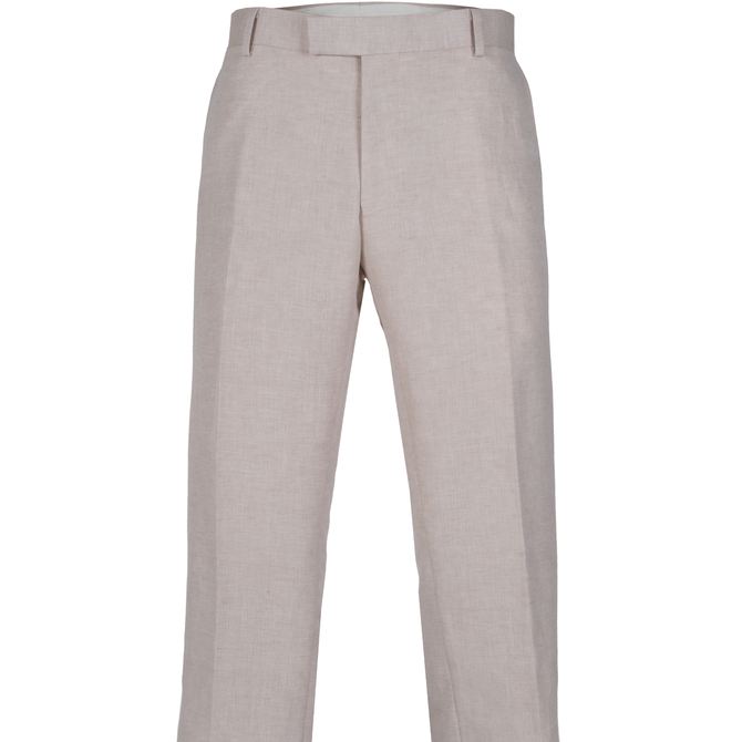 Caper Linen & Cotton Blend Dress Trousers