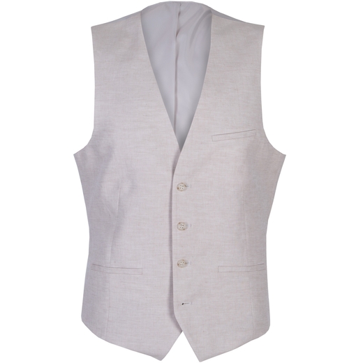 Mighty Linen & Cotton Blend Waistcoat-new online-Fifth Avenue Menswear