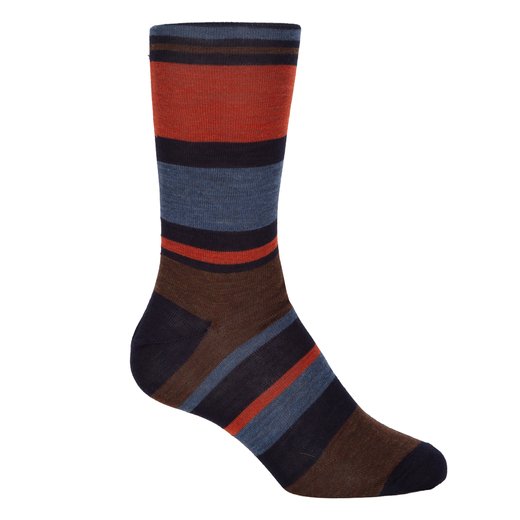 Luxury Fine Wool Multi-Panel Stripe Socks-new online-Fifth Avenue Menswear