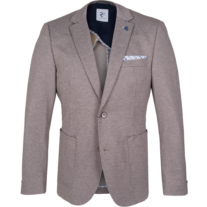 Taupe Stretch Knit Blazer