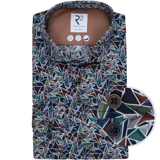 Abstract Prism Print Stretch Cotton Dress Shirt-new online-Fifth Avenue Menswear