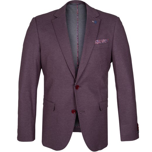 Bordeaux Stretch Knit Blazer-new online-Fifth Avenue Menswear