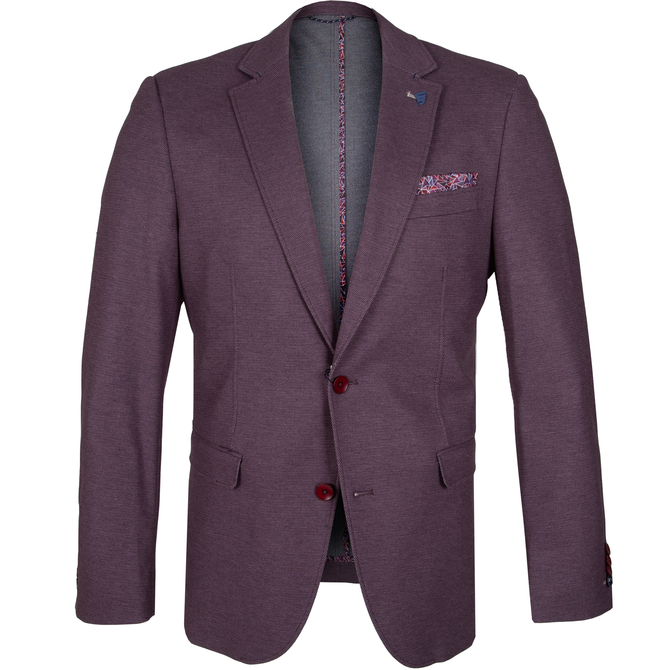 Bordeaux Stretch Knit Blazer
