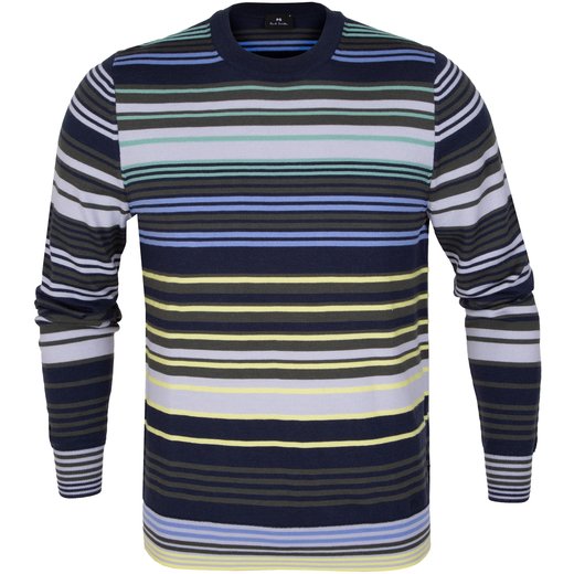Multi Stripe Fine Merino Pullover-new online-Fifth Avenue Menswear