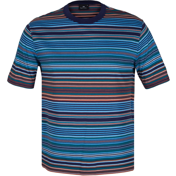 Multi Stripe Organic Cotton T-Shirt