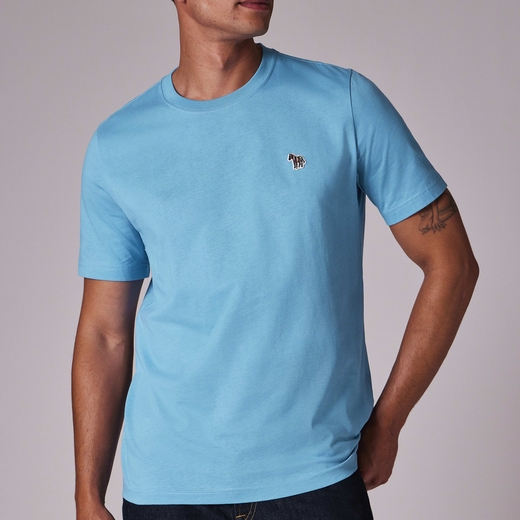 Regular Fit Organic Cotton Zebra Logo T-Shirt-new online-Fifth Avenue Menswear