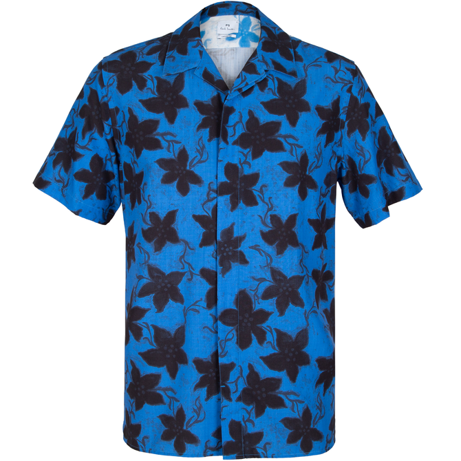 Casual Fit Campunula Flower Print