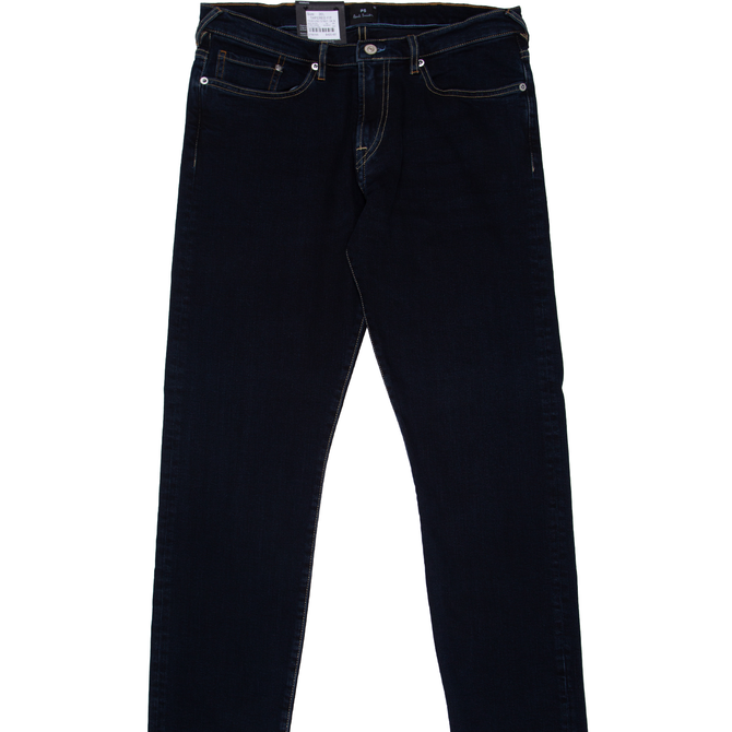 Taper Fit Aged Blue/Black Reflex Stretch Denim Jeans