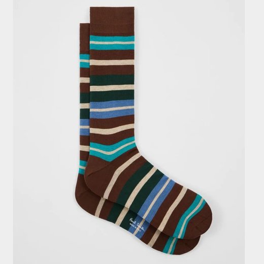 Kean Stripe Cotton Socks-new online-Fifth Avenue Menswear