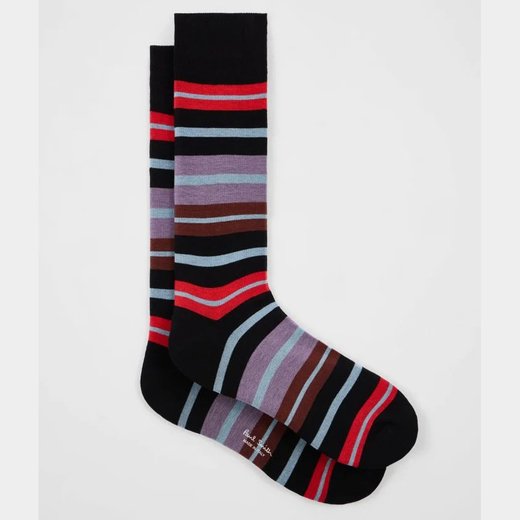 Kean Stripe Cotton Socks-new online-Fifth Avenue Menswear