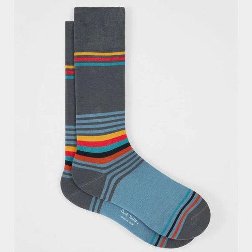 Lorenzo Stripe Cotton Socks-new online-Fifth Avenue Menswear