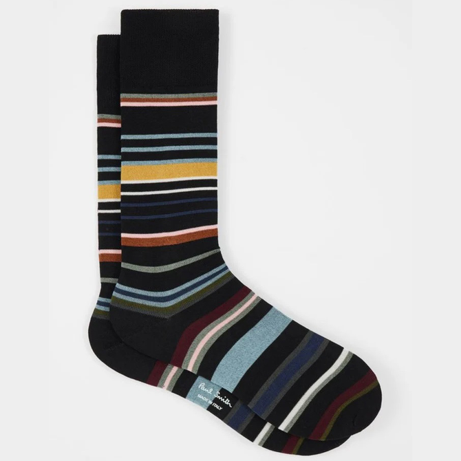 Lewis Stripe Cotton Socks