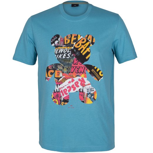 Organic Cotton Teddy Print T-Shirt-new online-Fifth Avenue Menswear