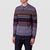 Multi Stripe Merino Wool Polo Pullover