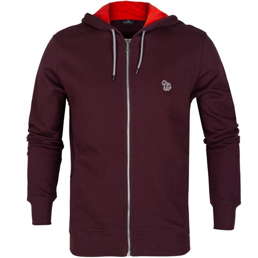 Zip-Up Hoody Sweat With Zebra Logo-new online-Fifth Avenue Menswear