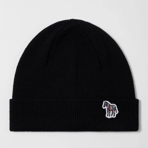 Zebra Logo Wool Beanie-new online-Fifth Avenue Menswear