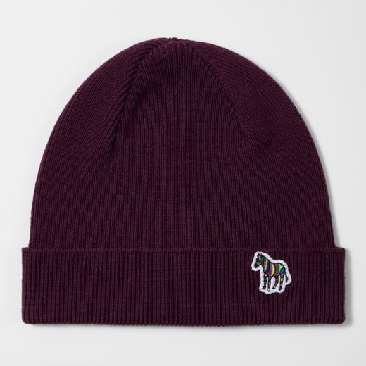 Zebra Logo Wool Beanie-new online-Fifth Avenue Menswear