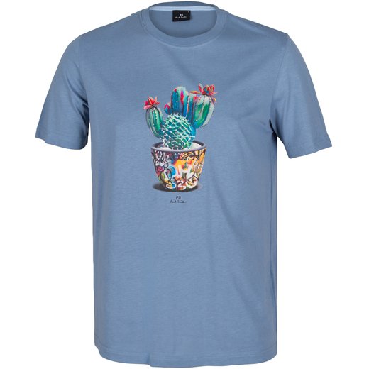 Organic Cotton Cactus Print T-Shirt-new online-Fifth Avenue Menswear