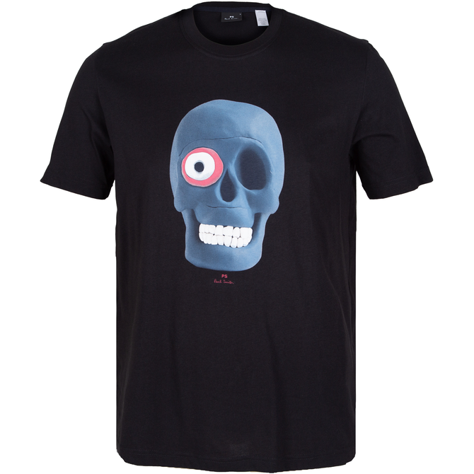 Organic Cotton One-eye Skull Print T-Shirt