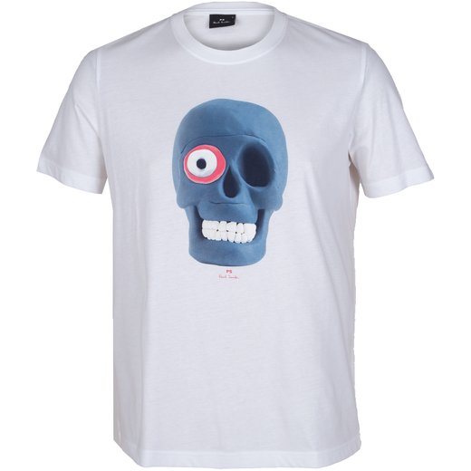 Organic Cotton One-eye Skull Print T-Shirt-new online-Fifth Avenue Menswear
