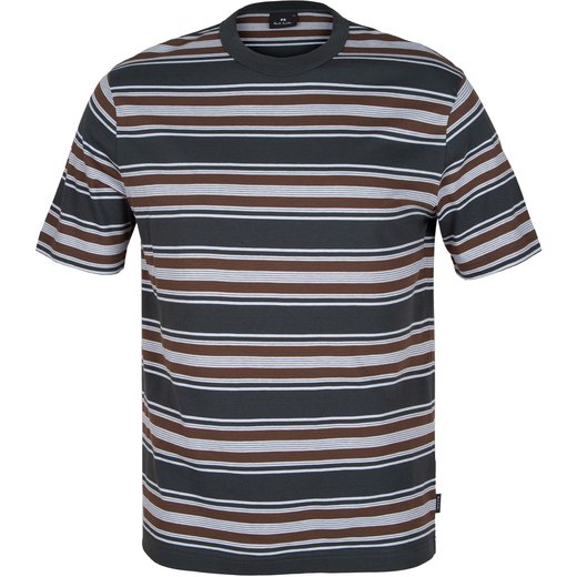 Multi Stripe Organic Cotton T-Shirt-new online-Fifth Avenue Menswear