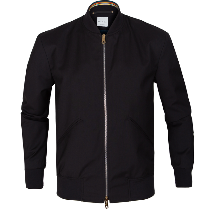 Luxury Light Weight Loro Piana Wool Bomber Jacket
