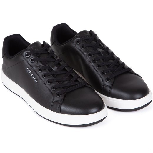 Black Albany Leather Sneakers-new online-Fifth Avenue Menswear