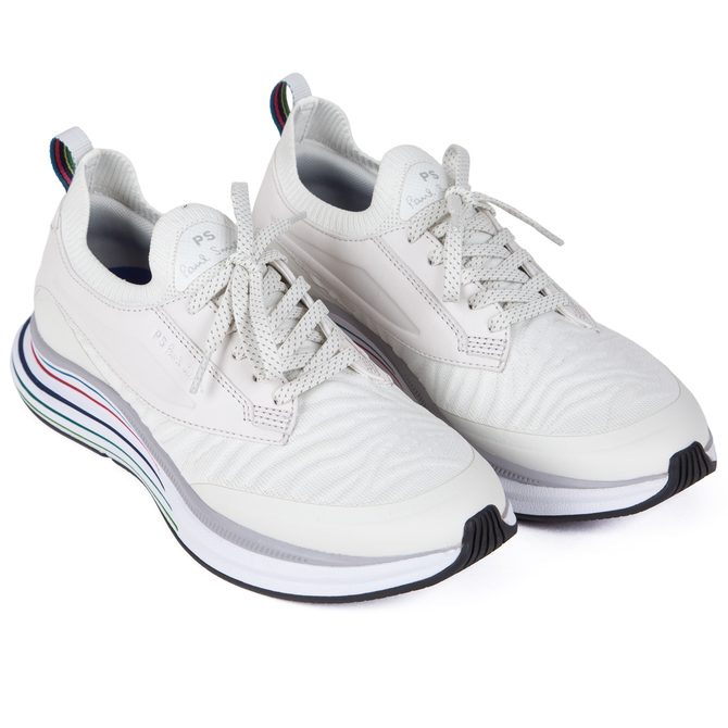 White Volt Stripe Sole Trainers