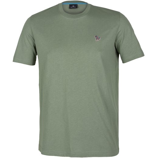 Regular Fit Organic Cotton Zebra Logo T-Shirt-new online-Fifth Avenue Menswear