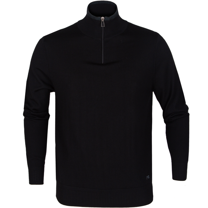 Fine Merino 1/4 Zip Turtle Neck Pullover
