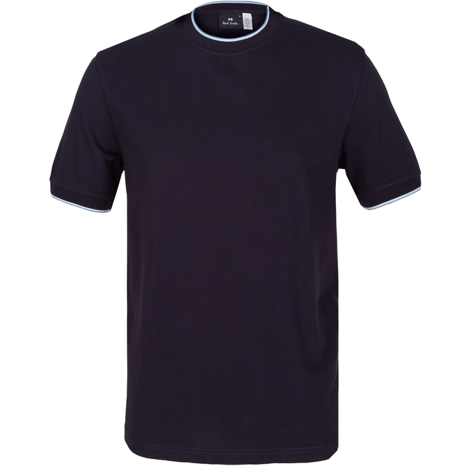 Regular Fit T-Shirt With Contrast Collar & Cuff Trim