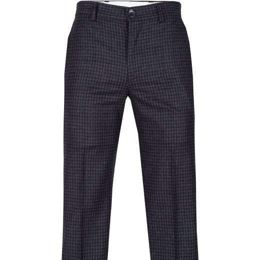 Mid Fit Wool Blend Check Trouser-new online-Fifth Avenue Menswear