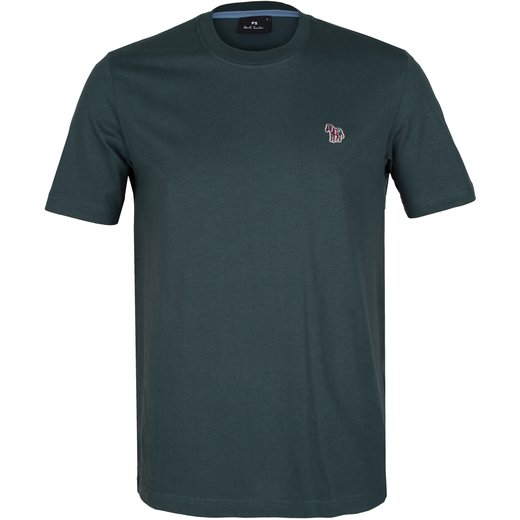 Regular Fit Organic Cotton Zebra Logo T-Shirt-new online-Fifth Avenue Menswear