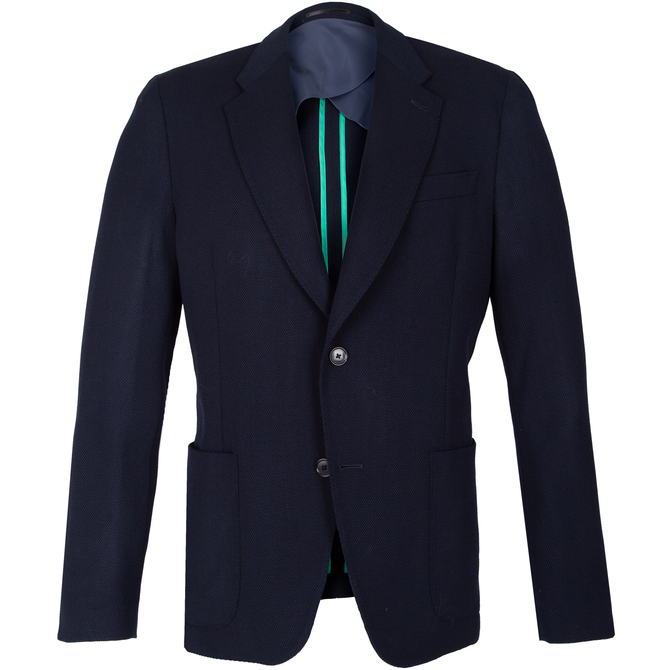 Wool & Cashmere Stretch Knit Blazer