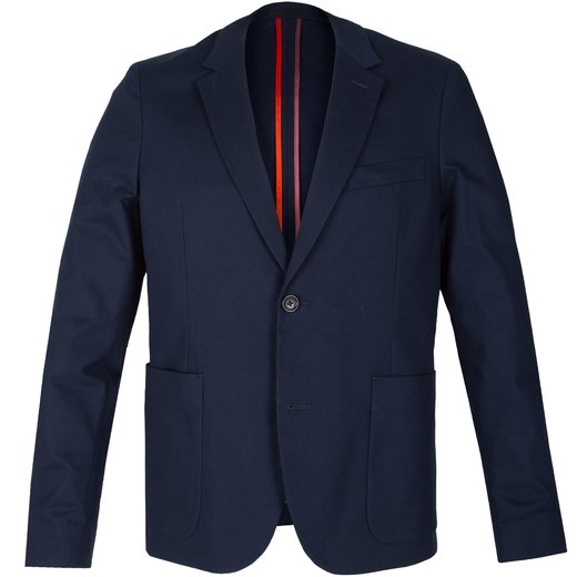 Mid-fit Stretch Cotton Blazer-new online-Fifth Avenue Menswear