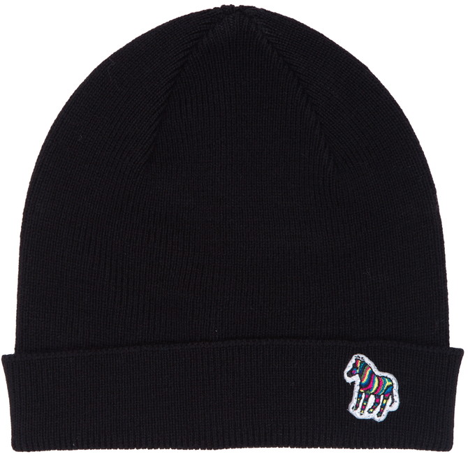 Zebra Logo Wool Beanie
