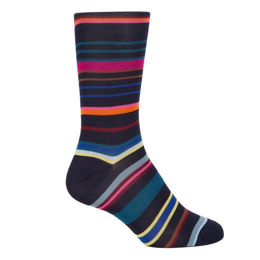 Lewis Stripe Cotton Socks-new online-Fifth Avenue Menswear