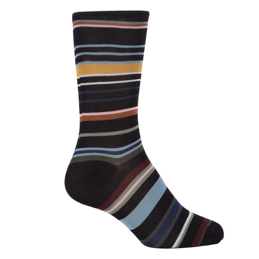 Lewis Stripe Cotton Socks-new online-Fifth Avenue Menswear