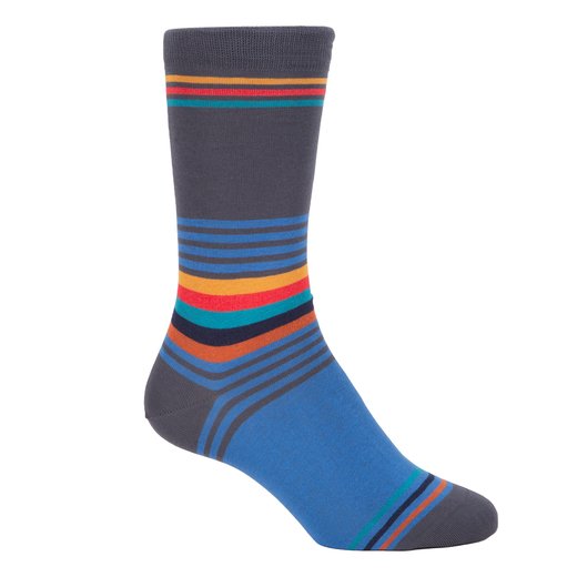 Lorenzo Stripe Cotton Socks-new online-Fifth Avenue Menswear