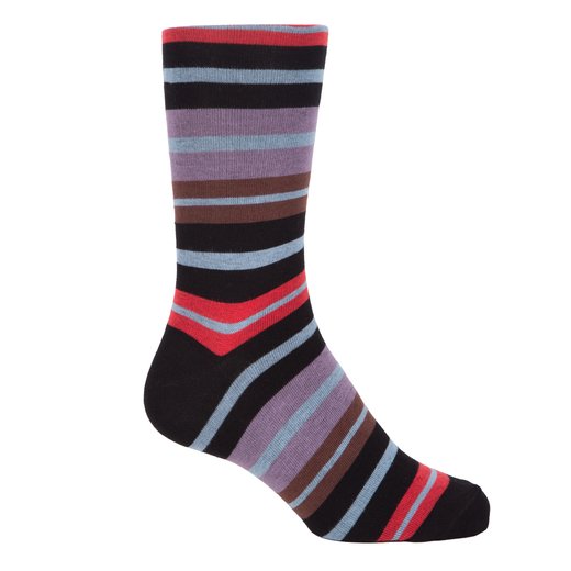 Kean Stripe Cotton Socks-new online-Fifth Avenue Menswear