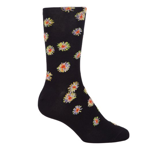 Lumin Floral  Pattern Cotton Socks-new online-Fifth Avenue Menswear