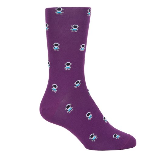 Astronaut Pattern Cotton Socks-new online-Fifth Avenue Menswear