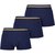 3 Pack Navy Artist Stripe Band Trunks