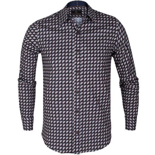 Blake Stretch Cotton Retro Geometric Print Shirt-new online-Fifth Avenue Menswear