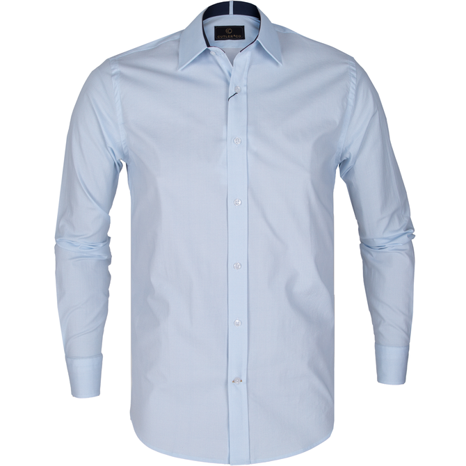 Blake Stretch Cotton Micro Check Print Shirt