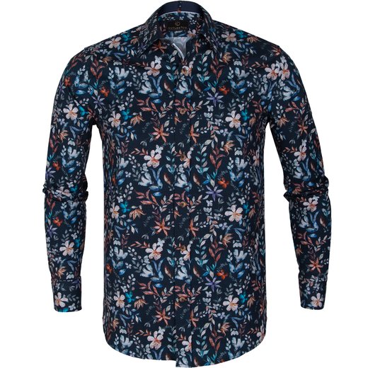 Richard Stretch Cotton Floral Print Shirt-new online-Fifth Avenue Menswear